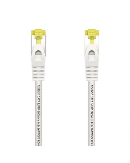 Cable de Red RJ45 SFTP Aisens A146-0489 Cat.7/ 50cm/ Blanco - Imagen 1