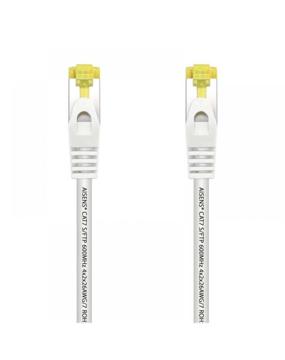 Cable de Red RJ45 SFTP Aisens A146-0489 Cat.7/ 50cm/ Blanco - Imagen 1