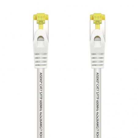 Cable de Red RJ45 SFTP Aisens A146-0489 Cat.7/ 50cm/ Blanco - Imagen 1