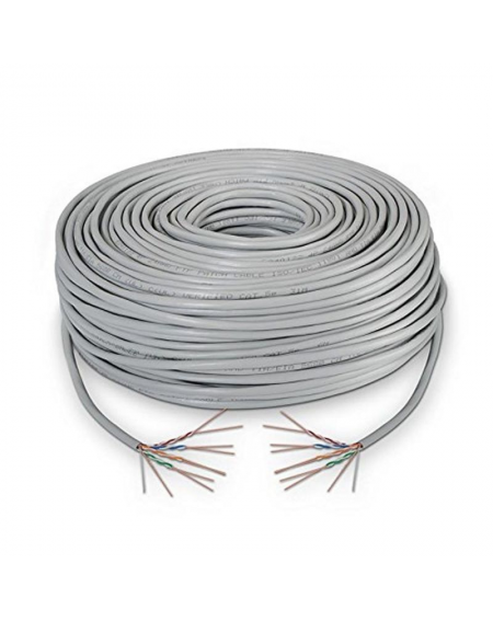 Bobina de Cable RJ45 UTP Nanocable 10.20.0304-FLEX Cat.5e/ 305m/ Gris - Imagen 1