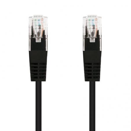 Cable de Red RJ45 UTP Nanocable 10.20.0100-BK Cat.5e/ 50cm/ Negro - Imagen 1