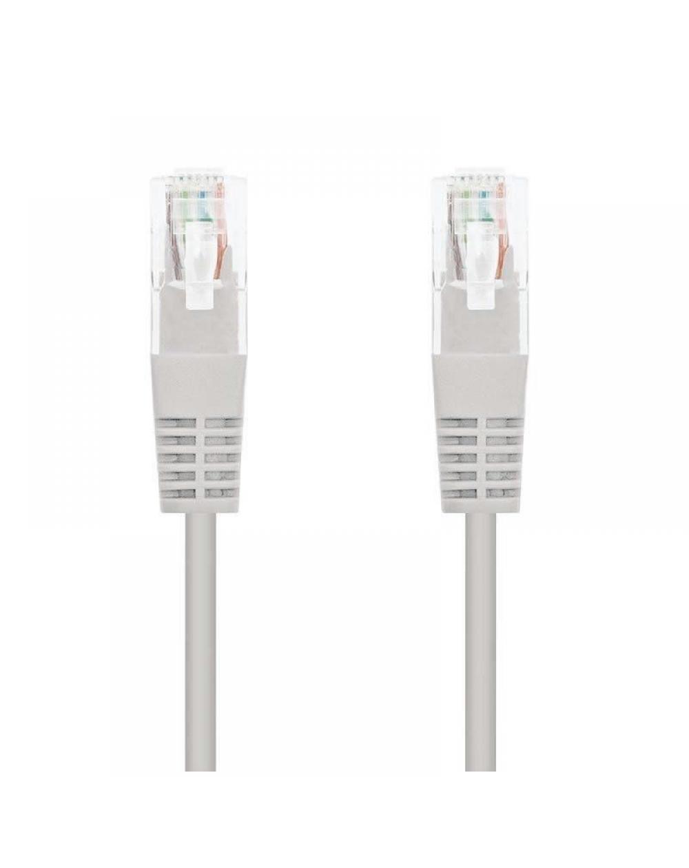 Cable de Red RJ45 UTP Nanocable 10.20.0100-L30 Cat.5e/ 30cm/ Gris - Imagen 1