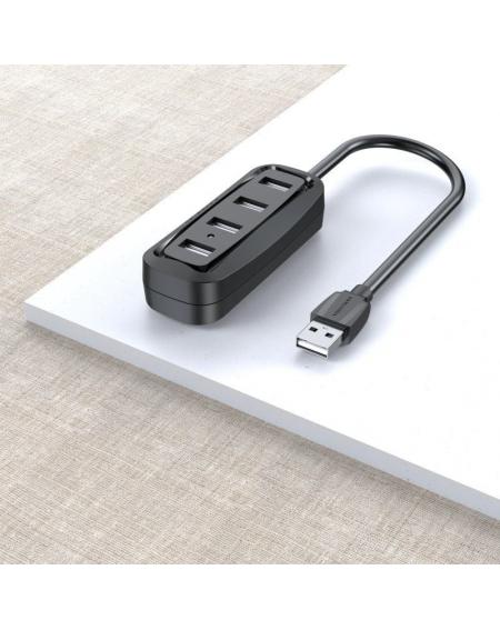 Hub USB Vention VAS-J43-B015/ 4xUSB/ 15cm