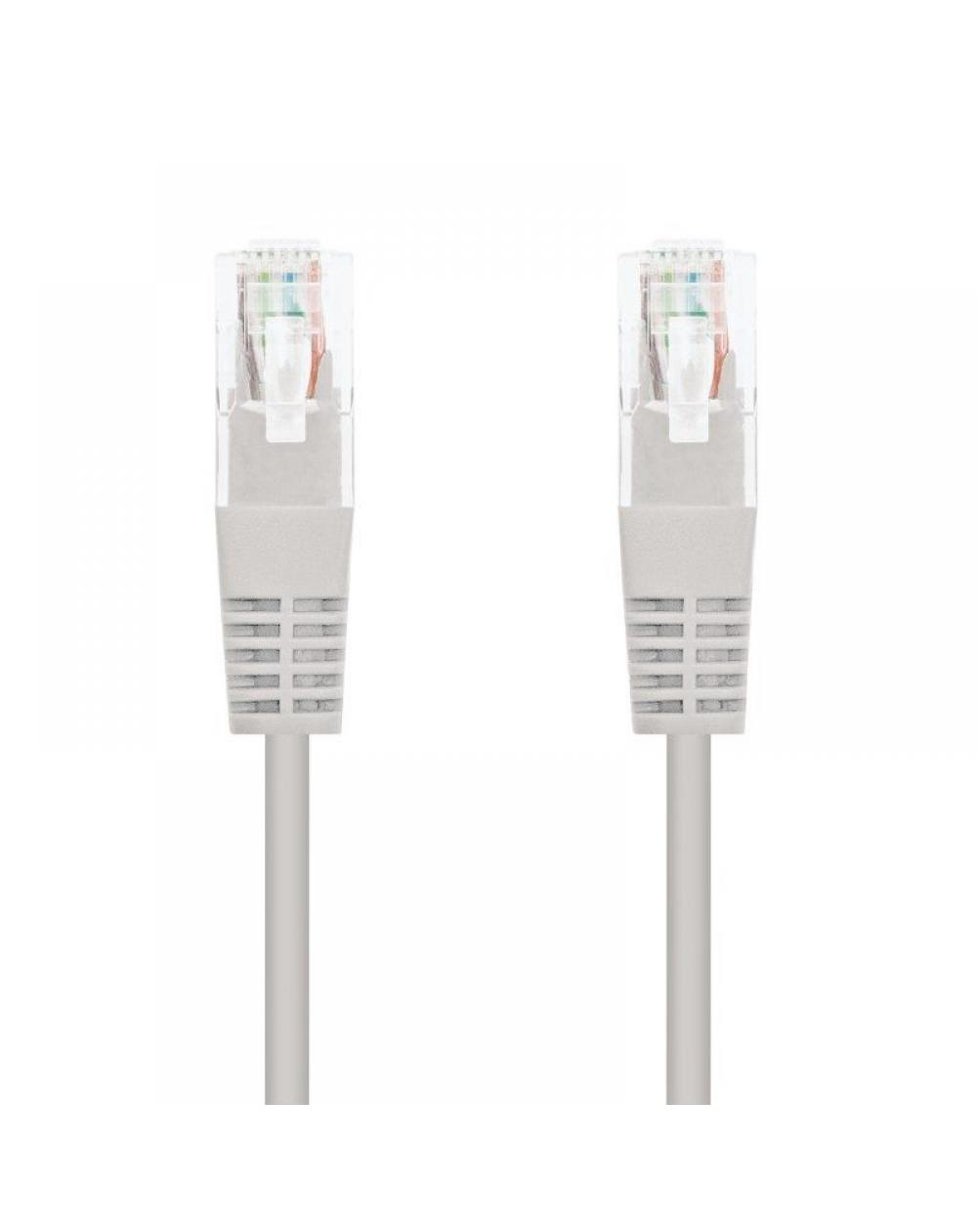 Cable de Red RJ45 UTP Nanocable 10.20.0101-L150 Cat.5e/ 1.5m/ Gris - Imagen 1