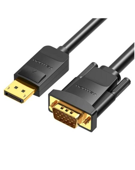 Cable Conversor Vention HBLBH/ Displayport Macho - VGA Macho/ 2m/ Negro