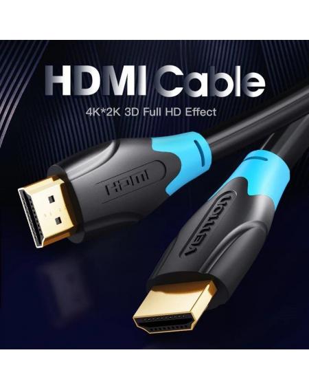 Cable HDMI 2.0 4K Vention AACBF/ HDMI Macho - HDMI Macho/ 1m/ Negro