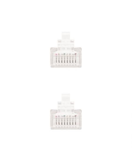 Cable de Red RJ45 UTP Nanocable 10.20.0101-W Cat.5e/ 1m/ Blanco - Imagen 3