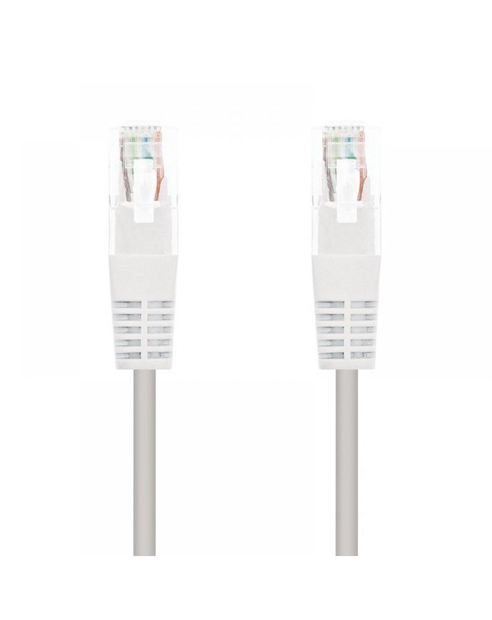 Cable de Red RJ45 UTP Nanocable 10.20.0102-W Cat.5e/ 2m/ Blanco - Imagen 1