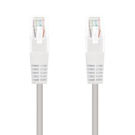 Cable de Red RJ45 UTP Nanocable 10.20.0102-W Cat.5e/ 2m/ Blanco - Imagen 1