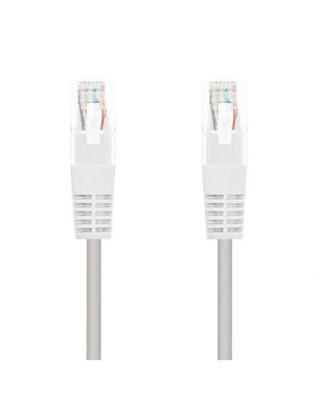 Cable de Red RJ45 UTP Nanocable 10.20.0105-W Cat.5e/ 5m/ Blanco - Imagen 1