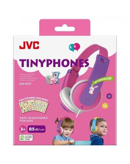 Auriculares Infantiles JVC HA-KD7/ Jack 3.5/ Rosas