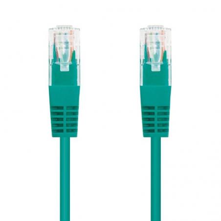 Cable de Red RJ45 UTP Nanocable 10.20.0400-GR/ Cat.6/ 50cm/ Verde - Imagen 1