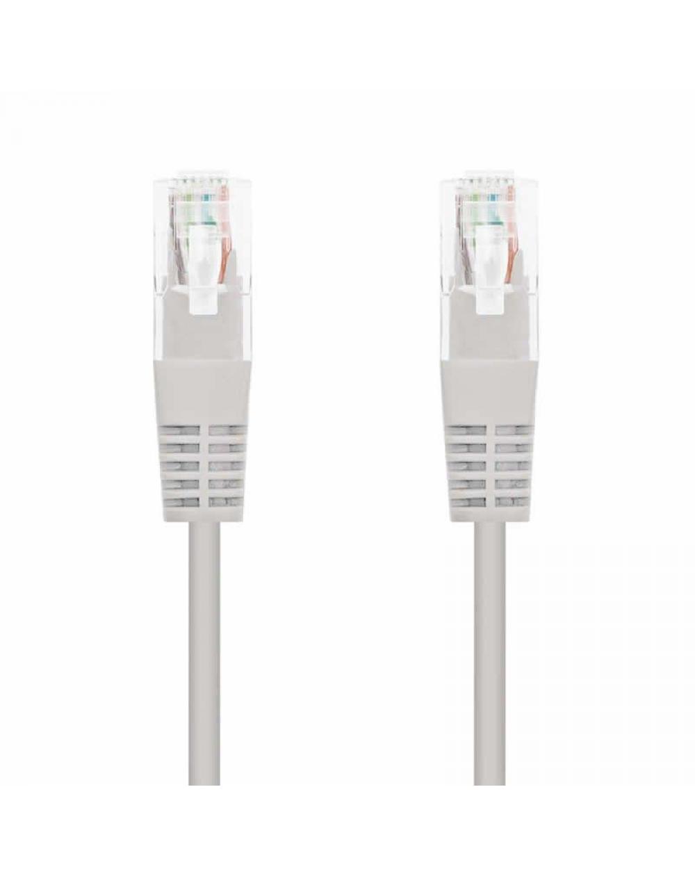 Cable de Red RJ45 UTP Nanocable 10.20.0400-L25 Cat.6/ 25cm/ Gris - Imagen 1