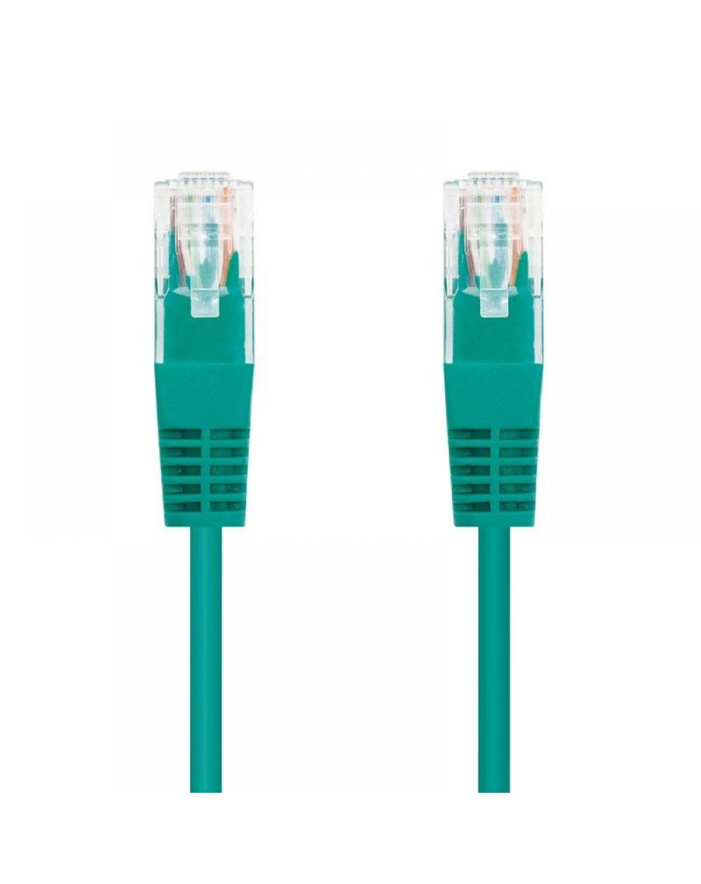Cable de Red RJ45 UTP Nanocable 10.20.0400-L25-GR Cat.6/ 25cm/ Verde - Imagen 1