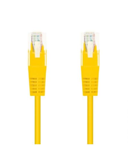 Cable de Red RJ45 UTP Nanocable 10.20.0400-L25-Y Cat.6/ 25cm/ Amarillo - Imagen 1