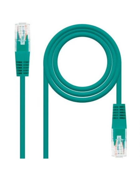 Cable de Red RJ45 UTP Nanocable 10.20.0400-L30 Cat.6/ 30cm/ Verde - Imagen 1