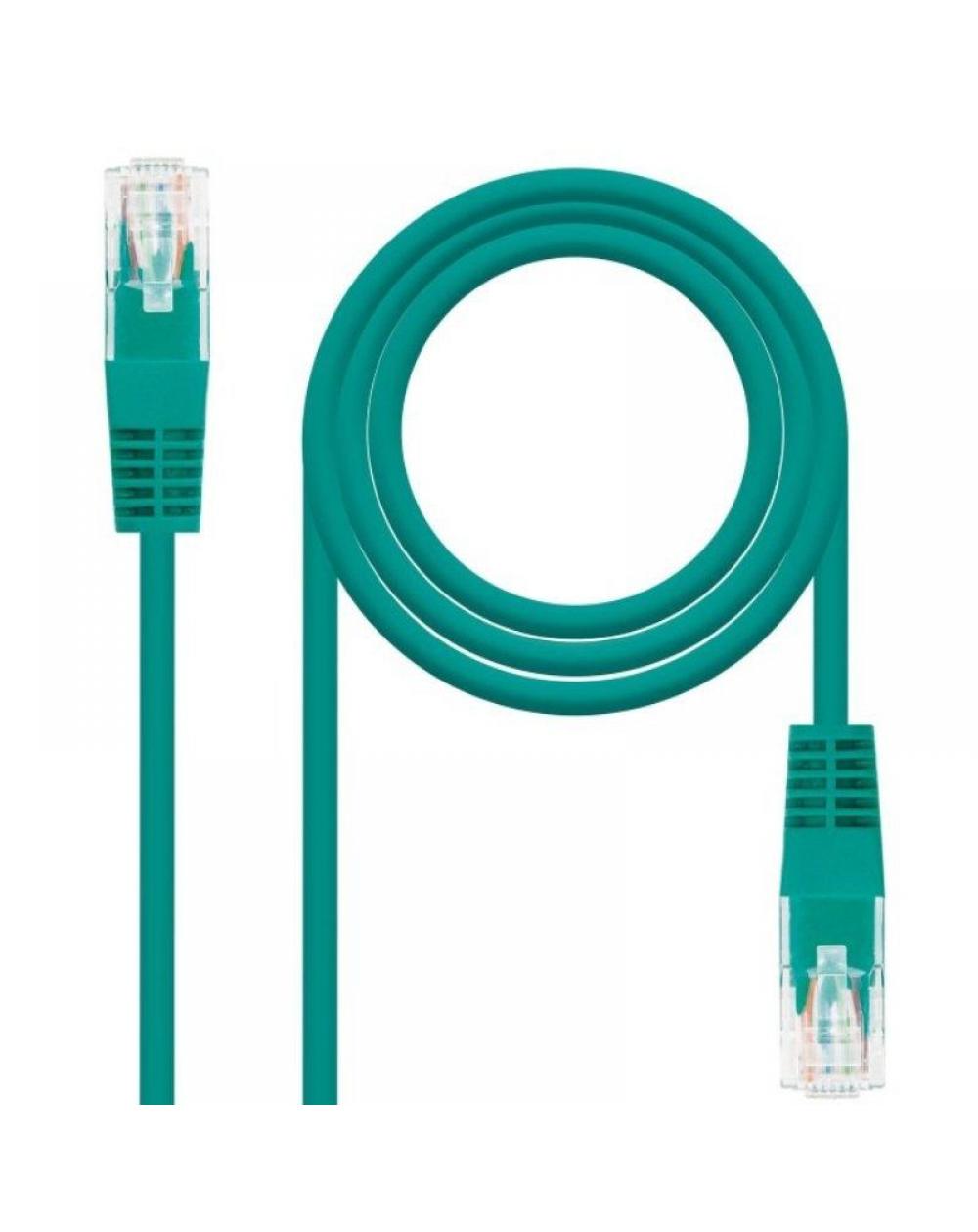 Cable de Red RJ45 UTP Nanocable 10.20.0400-L30 Cat.6/ 30cm/ Verde - Imagen 1