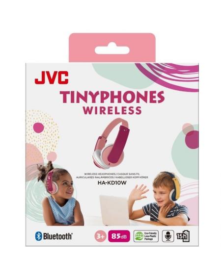 Auriculares Infantiles Inalámbricos JVC Tinyphone HA-KD10W/ Bluetooth/ Rosas