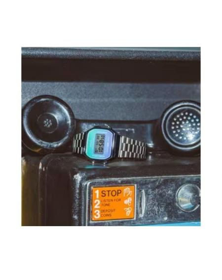 Reloj Digital Casio Vintage Iconic A168WER-2AEF/ 39mm/ Plata y Azul