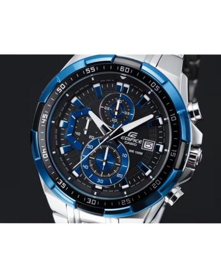 Reloj Analógico Casio Edifice Classic EFR-539D-1A2VUEF/ 54mm/ Plata y Azul