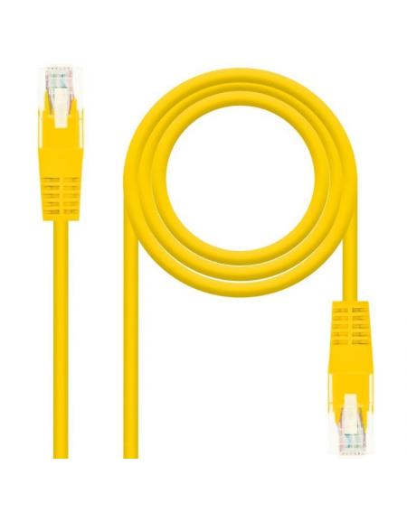 Cable de Red RJ45 UTP Nanocable 10.20.0400-L30 Cat.6/ 30cm/ Amarillo - Imagen 1