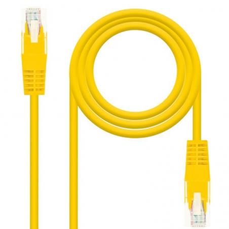 Cable de Red RJ45 UTP Nanocable 10.20.0400-L30 Cat.6/ 30cm/ Amarillo - Imagen 1