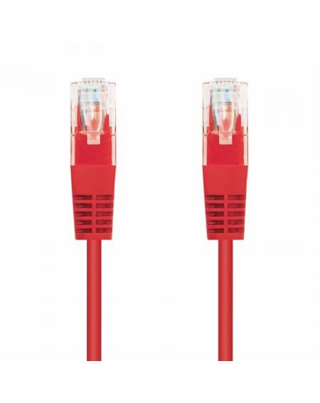 Cable de Red RJ45 UTP Nanocable 10.20.0400-R Cat.6/ 50cm/ Rojo - Imagen 1