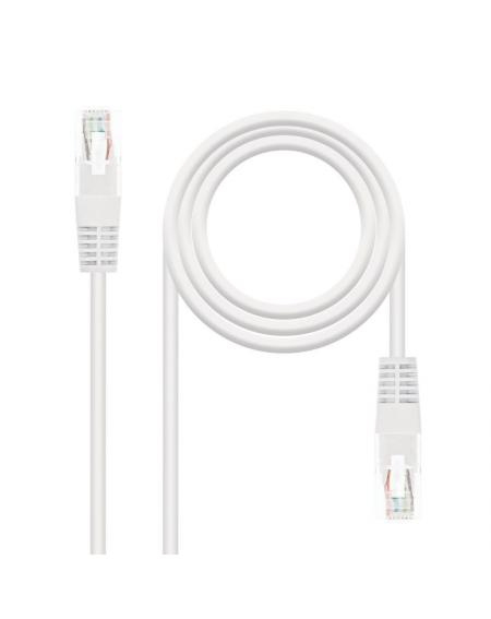 Cable de Red RJ45 UTP Nanocable 10.20.0400-W Cat.6/ 50cm/ Blanco - Imagen 2