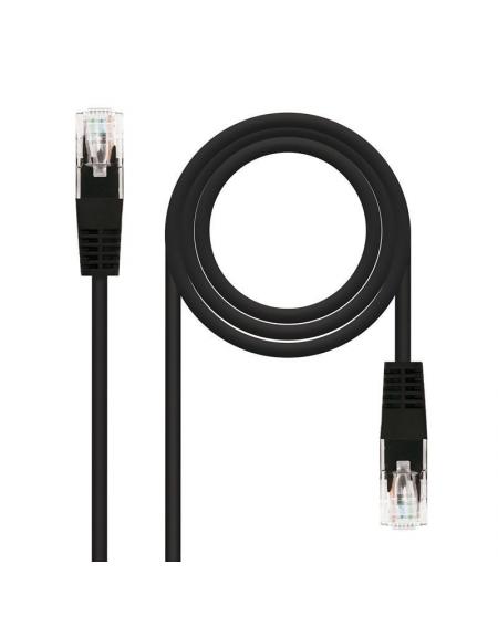 Cable de Red RJ45 UTP Nanocable 10.20.0401-BK/ Cat.6/ 1m/ Negro - Imagen 1