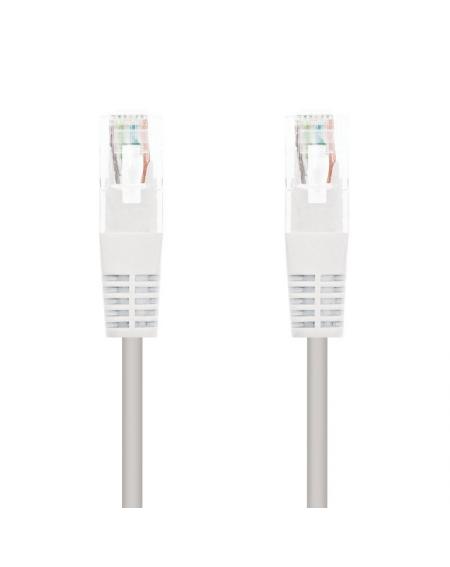 Cable de Red RJ45 UTP Nanocable 10.20.0401-W Cat.6/ 1m/ Blanco - Imagen 1