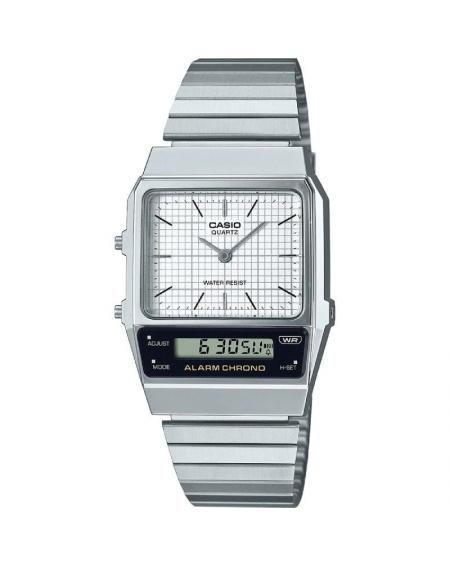 Reloj Analógico y Digital Casio Vintage Edgy AQ-800E-7AEF/ 41mm/ Plata