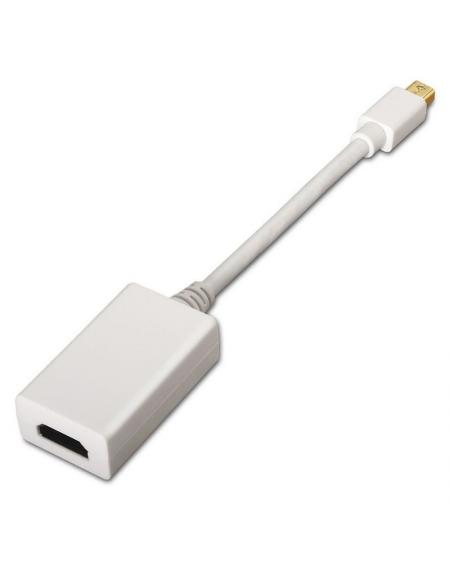 Cable Conversor Aisens A125-0138/ Mini Displayport Macho - HDMI Hembra/ 15cm/ Blanco