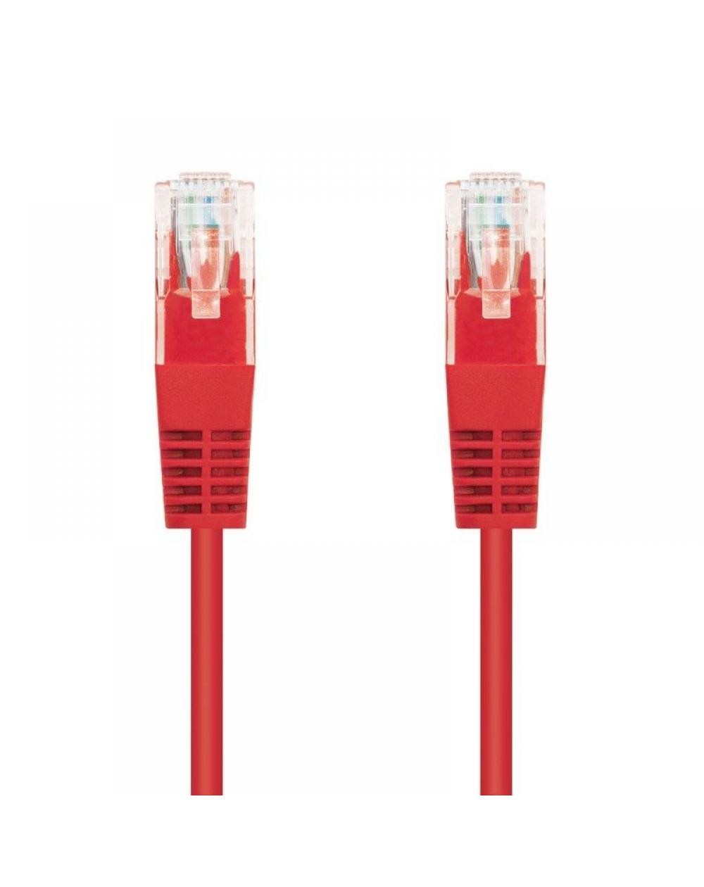 Cable de Red RJ45 UTP Nanocable 10.20.0403-R Cat.6/ 3m/ Rojo - Imagen 1