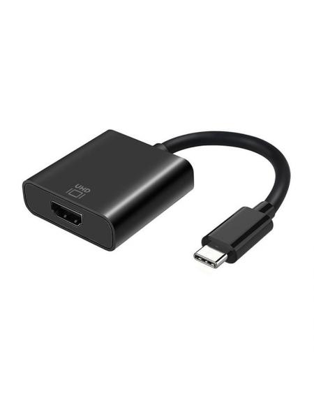 Conversor HDMI 4K 60Hz Aisens A109-0344/ HDMI Hembra - USB Tipo-C Macho/ 15cm/ Negro