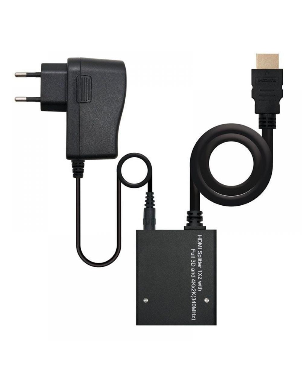 Duplicador HDMI Nanocable 10.25.3502/ HDMI Macho - 2 HDMI Hembra