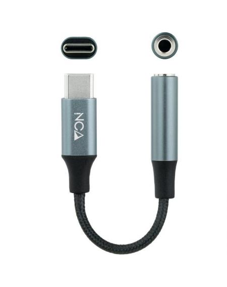 Conversor USB Tipo-C Nanocable 10.24.1204/ USB Tipo-C Macho - Jack 3.5 Hembra
