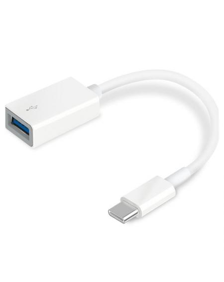 Conversor TP-Link UC400/ USB Tipo-C Macho - USB Hembra/ 10cm/ Blanco