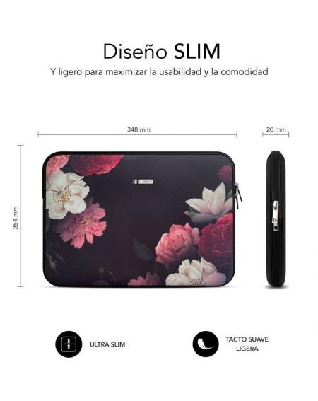 Funda Subblim Trendy Sleeve Neo Flowers para Portátiles hasta 14'