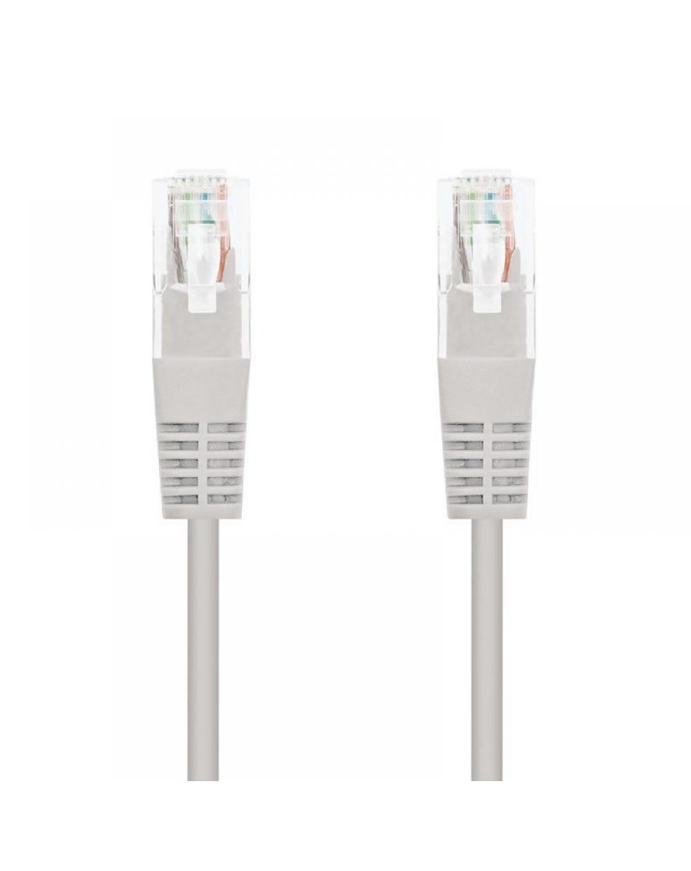 Cable de Red RJ45 UTP Nanocable 10.20.1300 Cat.6/ 50cm/ Gris - Imagen 1