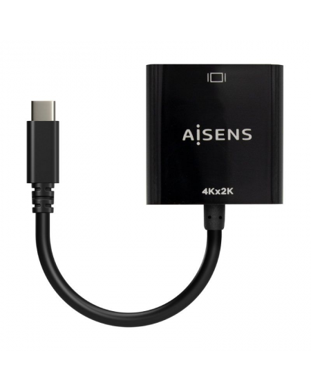 Conversor HDMI 4K 30Hz Aisens A109-0684/ HDMI Hembra - USB Tipo-C Macho/ 15cm/ Negro