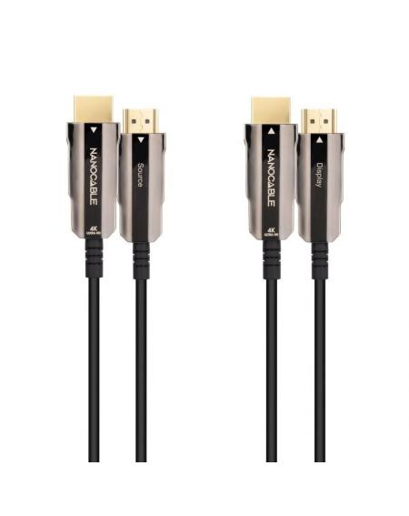 Cable HDMI 2.0 AOC 4K Nanocable 10.15.2015/ HDMI Macho - HDMI Macho/ 15m/ Negro