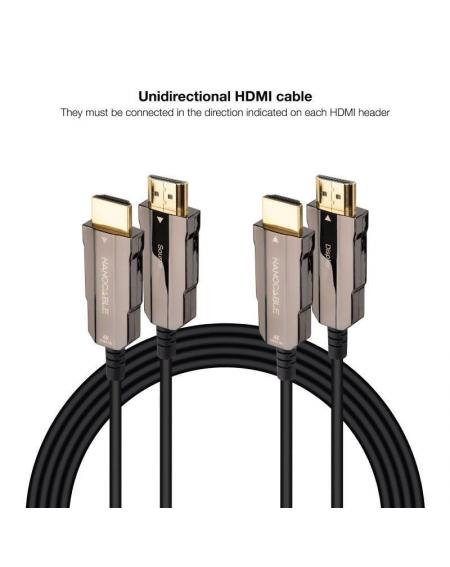 Cable HDMI 2.0 AOC 4K Nanocable 10.15.2030/ HDMI Macho - HDMI Macho/ 30m/ Negro