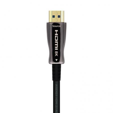 Cable HDMI 2.1 AOC 8K Aisens A153-0522/ HDMI Macho - HDMI Macho/ 60m/ Negro