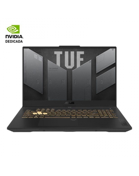 Portátil Gaming Asus TUF F17 TUF707ZV4-HX047 Intel Core i7-12700H/ 32GB/ 1TB SSD/ GeForce RTX 4060/ 17.3'/ Sin Sistema Operativo