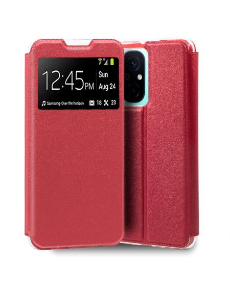 Funda COOL Flip Cover para Xiaomi Redmi 12C Liso Rojo