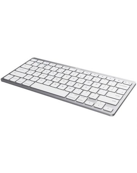 Teclado Compacto Inalámbrico por Bluetooth Trust 24654/ Plata