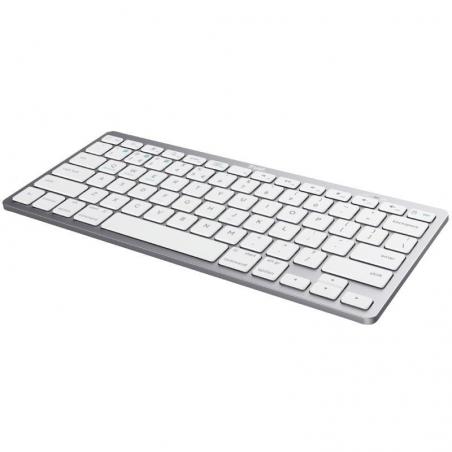 Teclado Compacto Inalámbrico por Bluetooth Trust 24654/ Plata