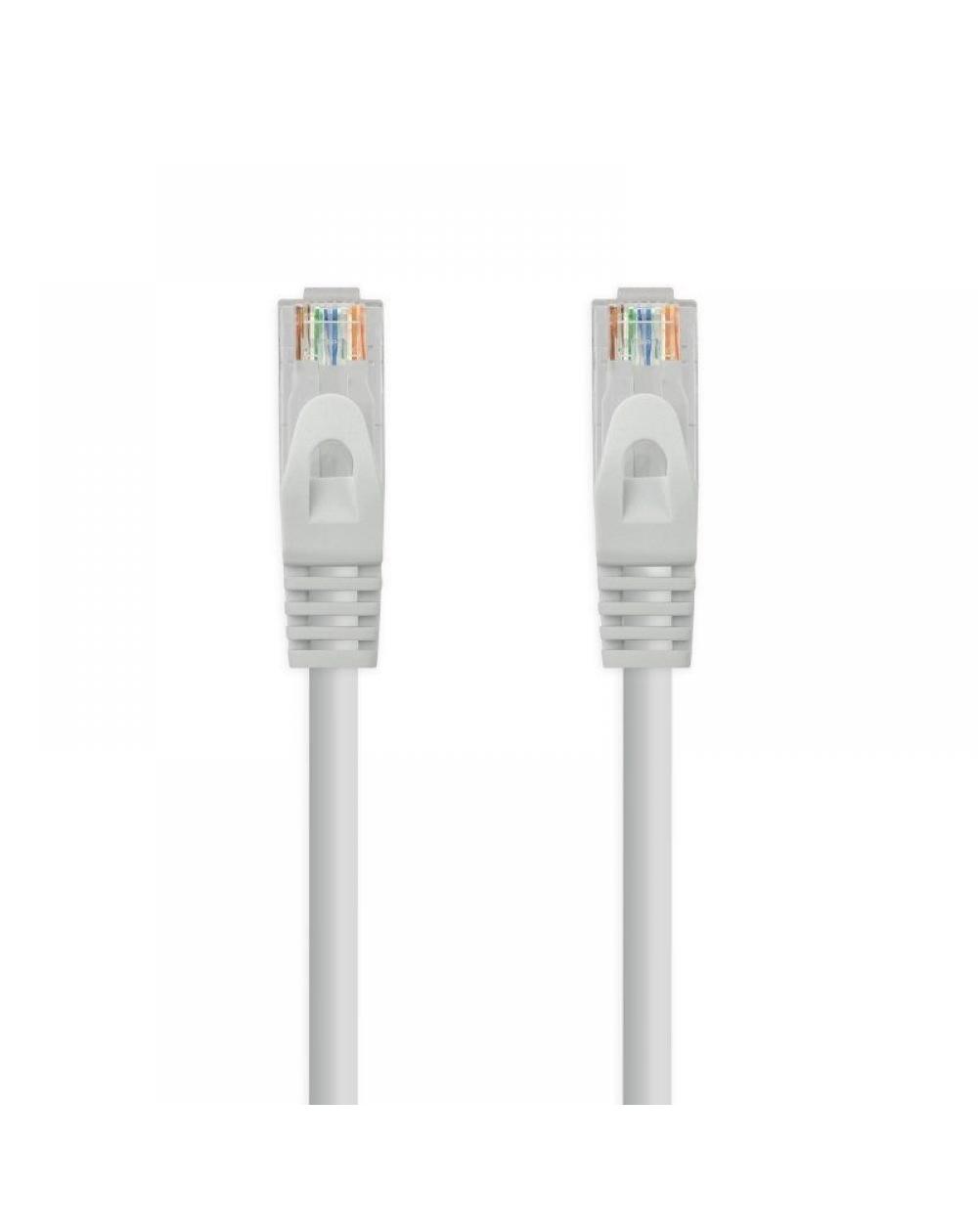 Cable de Red RJ45 UTP Nanocable 10.20.1801 Cat.6A/ 1m/ Gris - Imagen 1