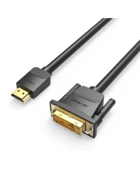 Cable Conversor Vention ABFBH/ DVI Macho - HDMI Macho/ 2m/ Negro