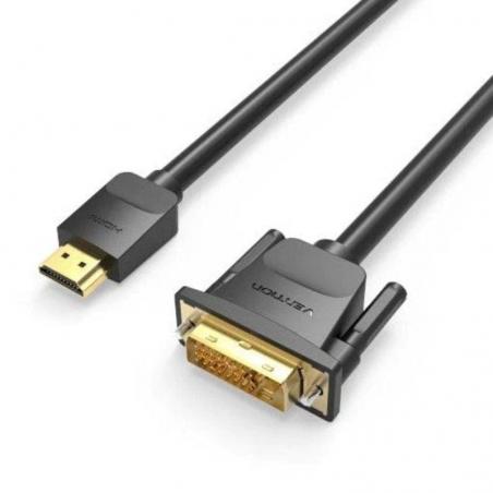 Cable Conversor Vention ABFBH/ DVI Macho - HDMI Macho/ 2m/ Negro